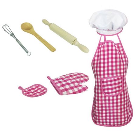 Kokkiasetti lapsille Keittiö Ruoanlaitto- ja leivontasarja Pukulelut TT