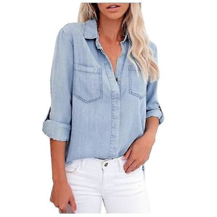 Ny 2023 Denimskjorta för dam