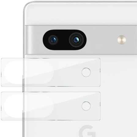 Imak 2-pack härdat glas kameralins skydd Google Pixel 7a transparent