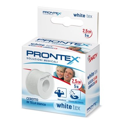 Prontex White Tex Cerotto In Tela Bianca 5mx5cm