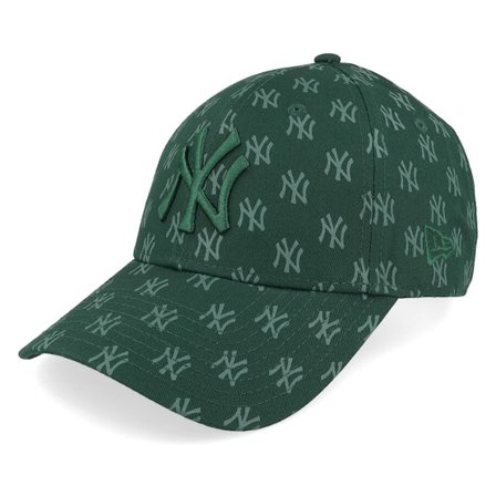 New Era - MLB Grön adjustable Keps - New York Yankees Team Monogram 9FORTY Dark Green Adjustable @ Hatstore