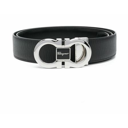 Salvatore Ferragamo - Bälten - Svart - Herr - Storlek: 105 Cm, Herr, Storlek: 105 CM