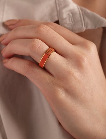 Design Letters Vip Word Candy Ring (Zimula) - Coral - ONE SIZE