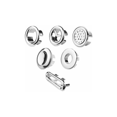 1 Pack Diskho Rund Hål Överflödeslock Keramisk Handfat Handfat Diskho Överflödeslock Kök Hotell Badrumstillbehör (YE Style)