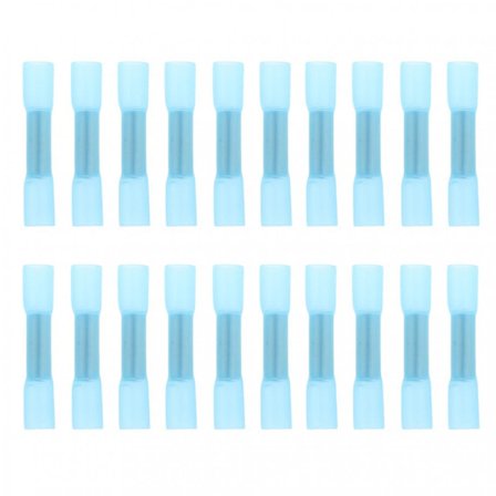 20 Varmekrympbare Terminaler Stød Krympe Endeterminaler Awg 16-14 Blå