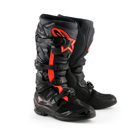 Crossstiefel Alpinestars Tech 7 Schwarz/Rot 48