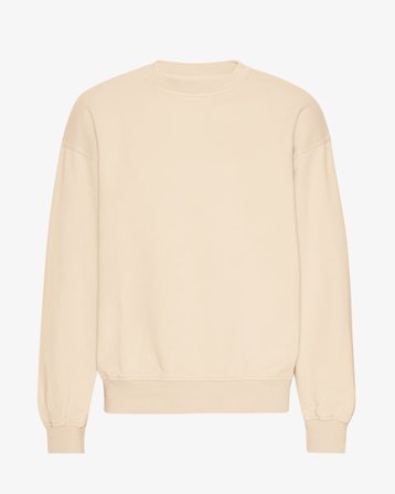 Organic Oversized Crew - Ivory White