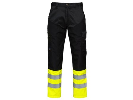 PROJOB Chaufförsbyxa 6507 sv/gul kl1 48 - Lyreco - Arbetskläder > Varselkläder > Varselbyxor