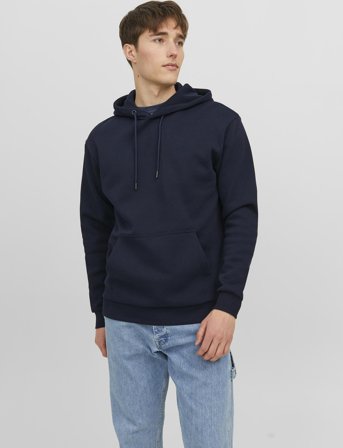 Jack & Jones Jjebradley Sweat Hood Noos - Navy - M