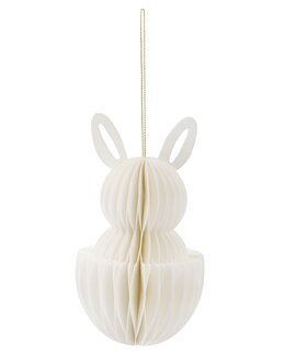 Påskepynt Hængende Hvid Kanin Hvid