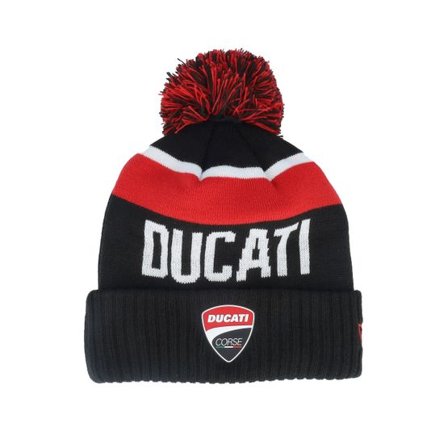 New Era - Motor Svart pom Beanie - Ducati Sport Beanie Black Pom @ Hatstore