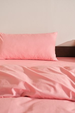 Jotex - Putetrekk 50x90 Cm Økologisk Apriskosrosa - ZACK - Kjøp Putevar hos Jotex