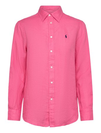 Polo Ralph Lauren Classic Fit Linen Shirt - Pink - XS