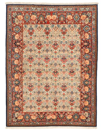 Varamin Rug Oriental Brown/Dark Red (Wool, Persia)