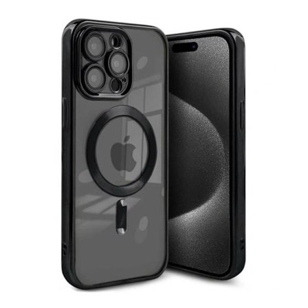 Luxury Mobilskal med Magsafe iPhone 15 Pro Max - Svart