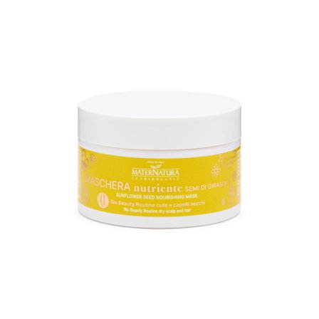 MATERNATURA Balsamo Maschere e Olii Maschera Capelli Ristrutturante Ai Semi Di Girasole 200ml - Maschera Idratante Capelli