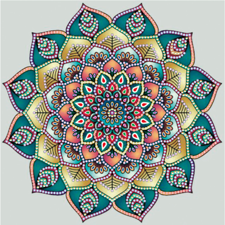 30x40cm 5D DIY Diamantmaleri Full, Bohemian Collection#C, DIY Diamant Rhinestone