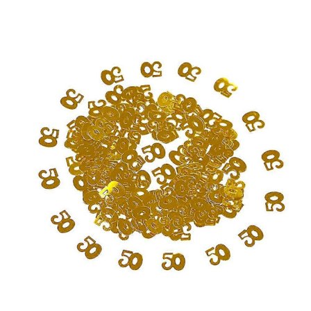 Minnesprydnad Glitter 50 Konfetti 50 Födelsedagsfest Konfetti 50-årsdag Konfetti 50-årsdag Bordsdekorationer (FMY)