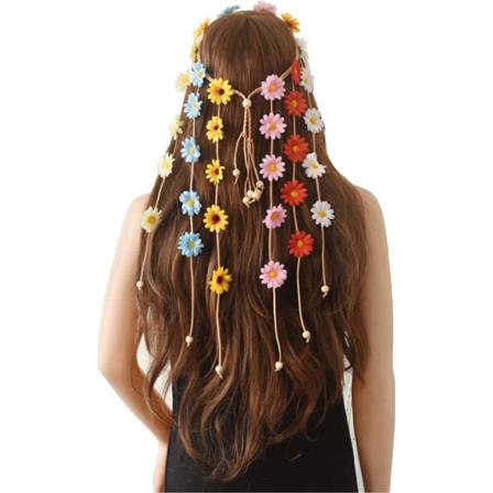Daisy Crown Hårtilbehør Boho Hodebånd Foreldre-Barn Fest Ha