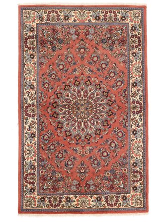 Sarouk Rug 133X212 Dark Red/Brown Wool, Persia