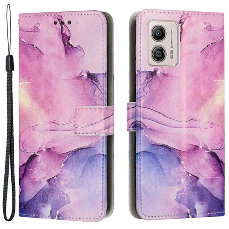 SKALO Motorola Moto G23 4G Marmori 3D Lompakkokotelo