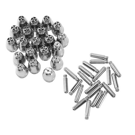 40 stk AG60 Plasma skjære forbruksvarer SG55 Plasma Cutter Kit 60A -60 Plasma spiss elektrode dyse