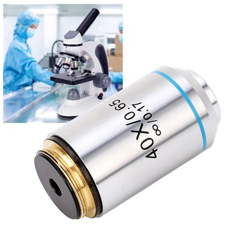 Objektiv med uendelig korrektion 40X RMS-gevind Bredt udsyn Høj transmittans 195 Mikroskopobjektiv