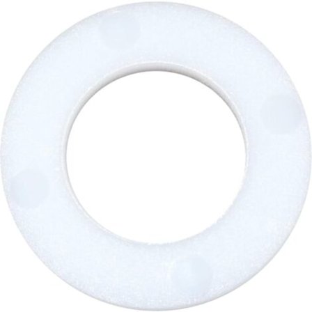 C48564 - Pakke med 100 flate skiver i polyamid/PA/nylon M8 ytre diameter 16mm tykkelse 1.7mm - DIN 125/NC/
