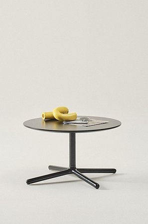 Jotex - Soffbord ø 60 Cm Aluminium - MDF Svart WALTON - Köp Soffbord hos Jotex