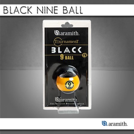 Bilia Aramith Tournament Black N.9 in Blister