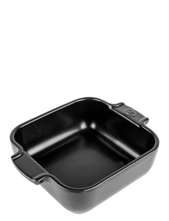 Peugeot Appolia Firkantet Ovnfad 18 Cm Satin Sort - Black - 18 CM