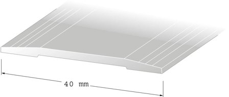 Duri 1071227 Skjøtelist 40 x 2700 mm, SK7-profil, Byggematerialer