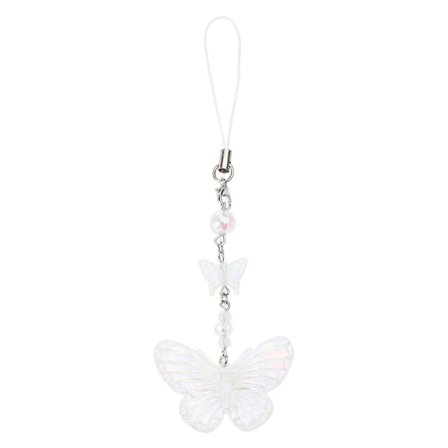 Y2K Sommerfugl Telefon Vedhæng Nøglering Rygsæk Charm Sommerfugl Telefon Charm Akryl Materiale Gave til Teenagere og Voksne