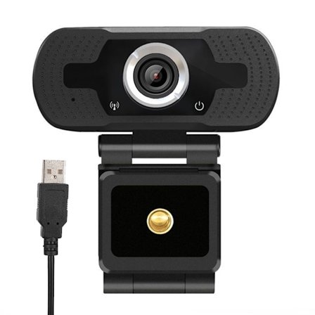 HD 2MP USB-datornskamera med mikrofon och brusreducering för HD-livestreaming/möten/onlineundervisning
