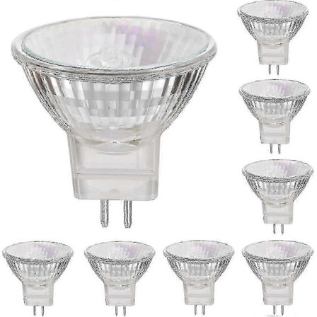 12v 35w Halogenlamper GU5.3 Spot Base Varmt Hvid, Dæmpbar, Pakke med 8 -GSL 35W