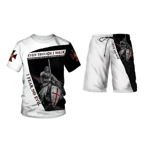 Herr 2-delade sommarset med shorts