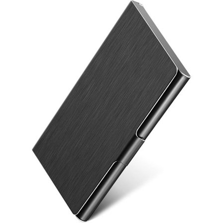 Metall visitkortshållare för män och kvinnor, fickvisitkortshållare,