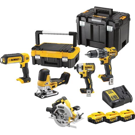 Dewalt DCK500P3T Verktøypakke, Maskiner