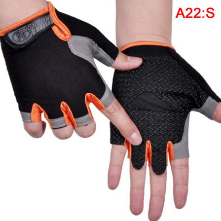Cykling Anti-slip Anti-svett Herr Dam Half Finger Handskar Breat