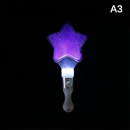 LED Lysstav Hjerte Stjerneform Lysende Konsert Heia Rør Fest Lysstav