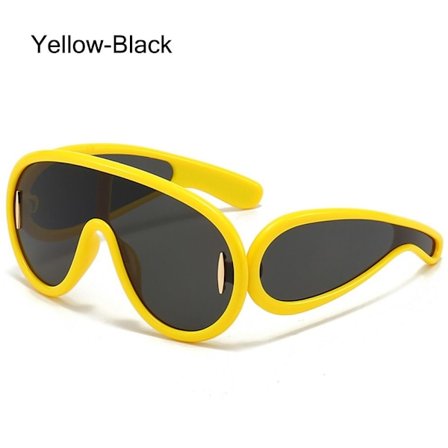 Y2K Våg Mask Solglasögon Sport Punk Shades UV400