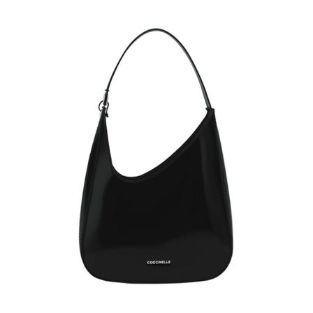 Coccinelle Zelda shiny calf Taske Sort, Dame Skuldertasker, Størrelse: ONE Size