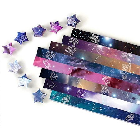 540 Ark med Folding Lucky Star Origamipapir - Fantastiske Ønskepapirstrimler for Barn (FMY)