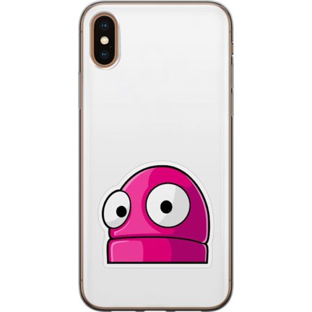 Kompatibel Mobilcover til Apple Apple iPhone X Rosa tegneseriefigur med store øjne i legende og humoristisk stil