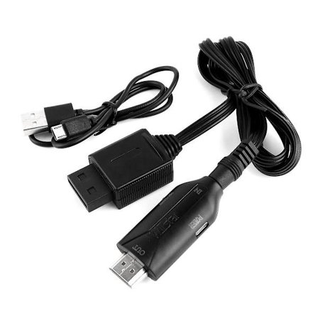 For Wii til HDMI-konverter med USB-kabel til højhastighedsspilkonvertering