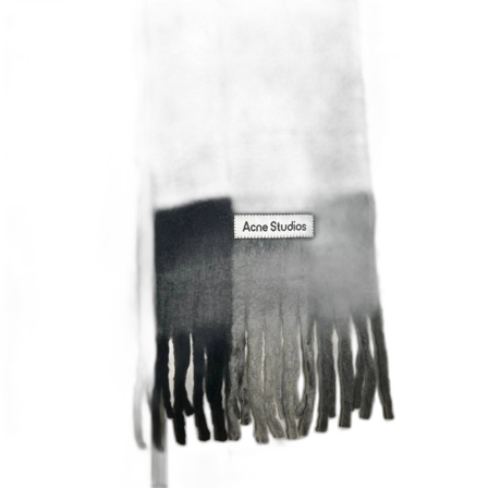 Rutig grå halsduk från Acne Studios