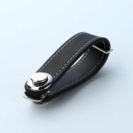 PU-nahkainen avaimenperä - Järjestä avaimesi - spot-myynti black one size