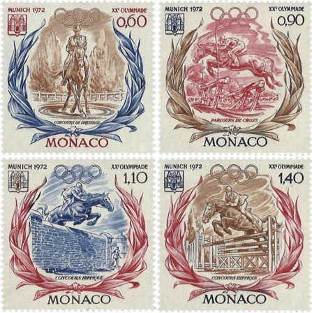 Monaco 1972 - YT 890-893 - Postfrisk - Postfrisk