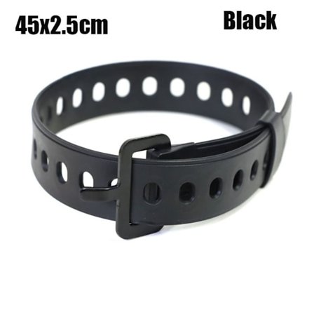 Rejse Bælte Gummi Bælte SORT 45X2,5CM