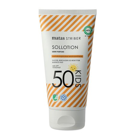 Matas Striber Kids Sollotion SPF 50 Uden Parfume 150 ml, Skincare, Skincare Til Børn, Solcreme Til Børn